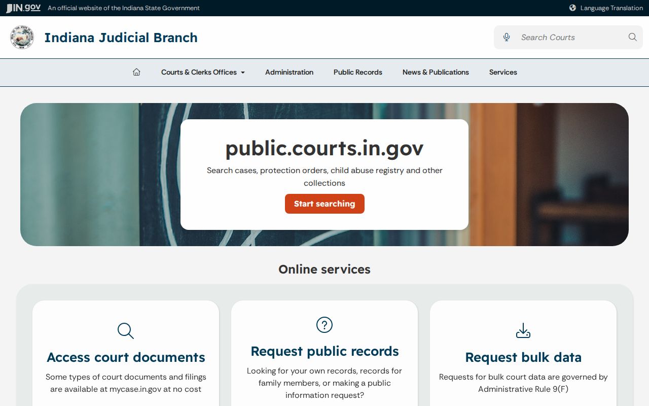 Clay County court record request routes