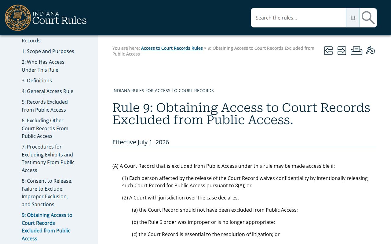Clay County traffic court record request rule