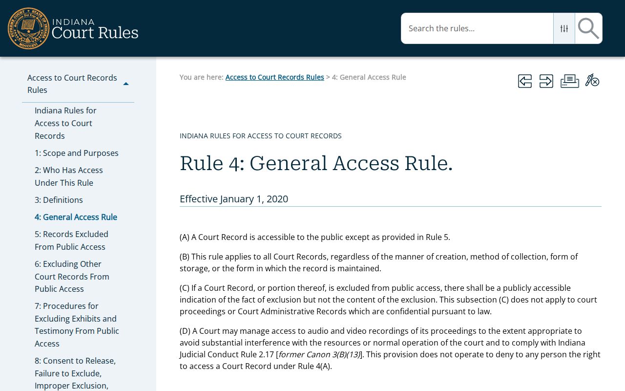 Clay County traffic court record public access rule