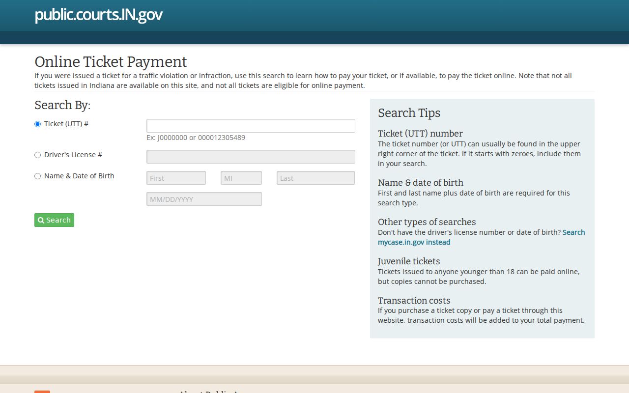 Clay County traffic ticket ePay lookup
